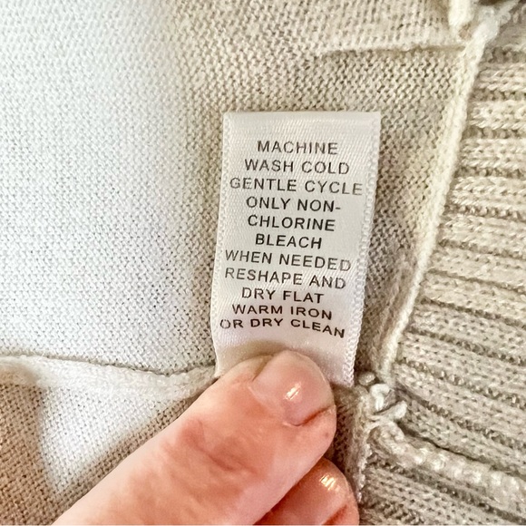Banana Republic Wool Blend Cream Open Cardigan w/Pockets Size XS - Picture 9 of 9